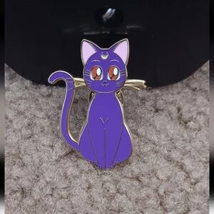Sailor Moon Luna Cat Enamel Pin